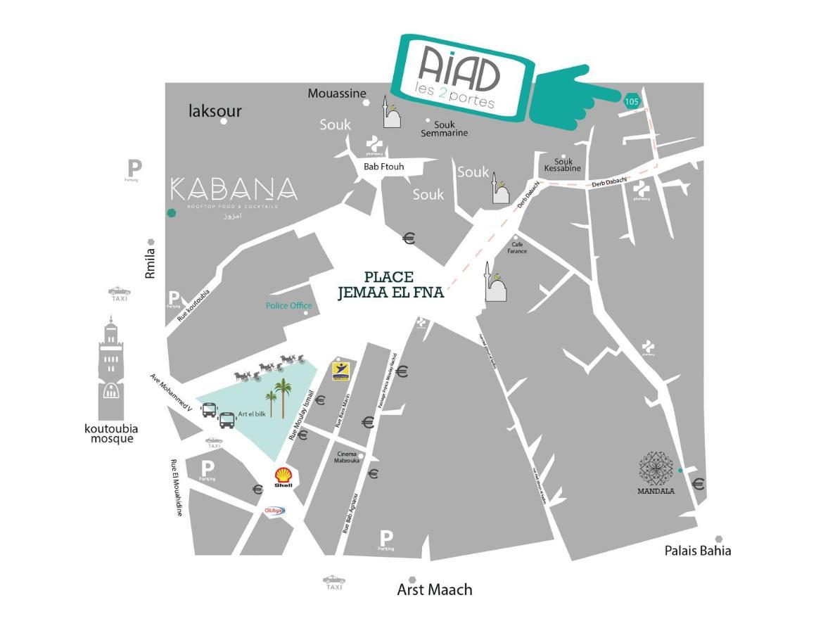 Riad Les 2 Portes Marrákes Kültér fotó